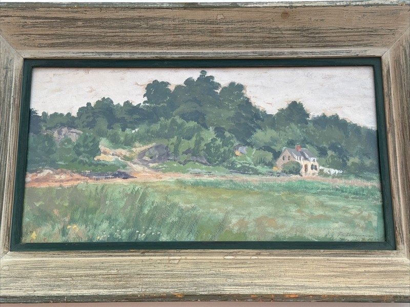 Antique Impressionism Painting Landscape Listed Famous New Jersey Frank Hermann gallery