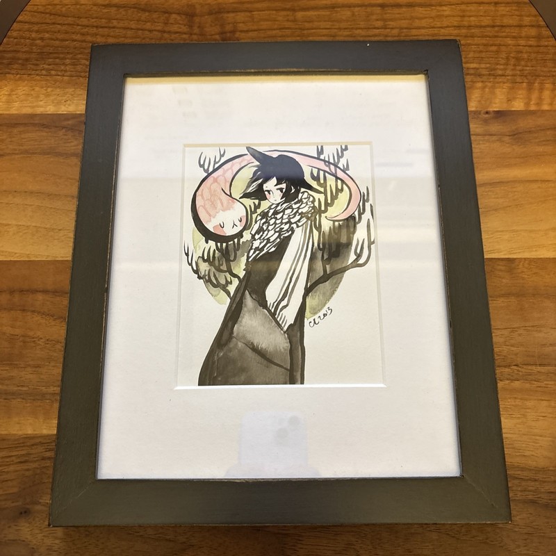 Maruti Bitamin – Winter – Original 5.5×8 Watercolor Painting – Framed