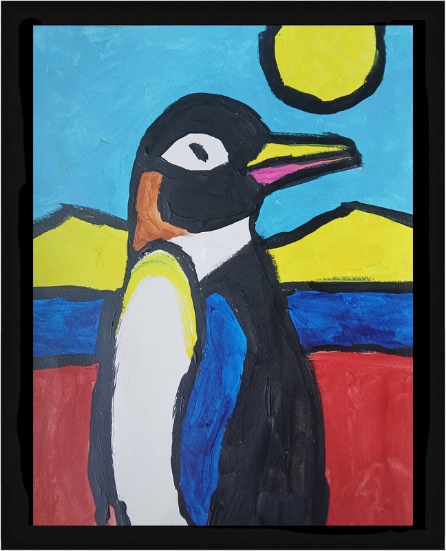 Abstract/Impressionism 11×14 Pengion colorful Handmade Street Art Painting