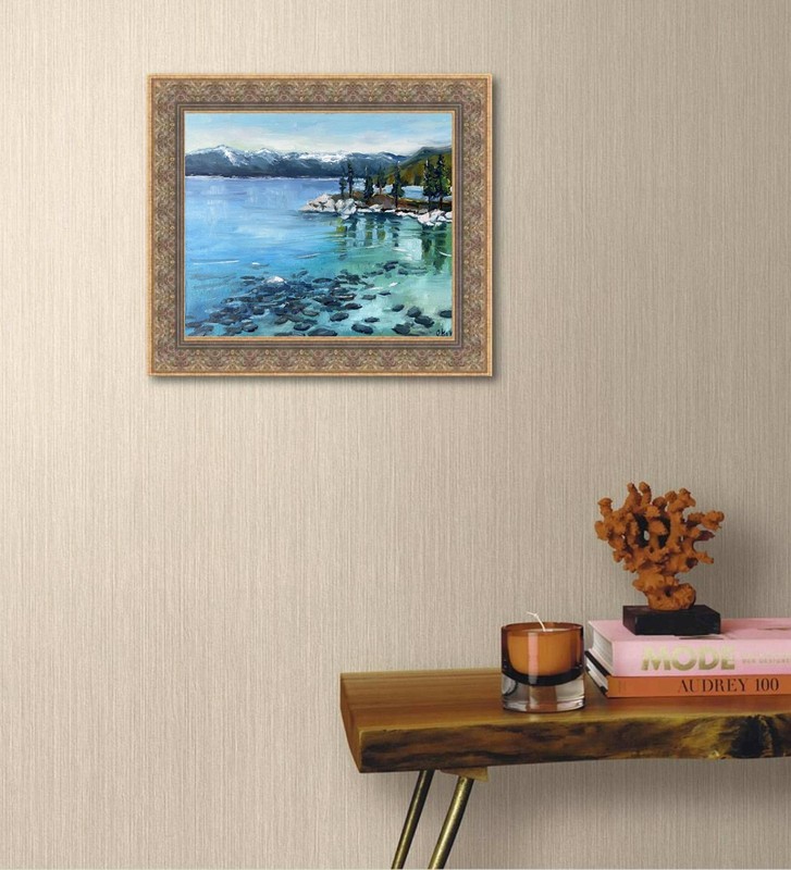 Lake Tahoe Painting Landscape Original Art Mountain Artwork 10x12" signed gallery