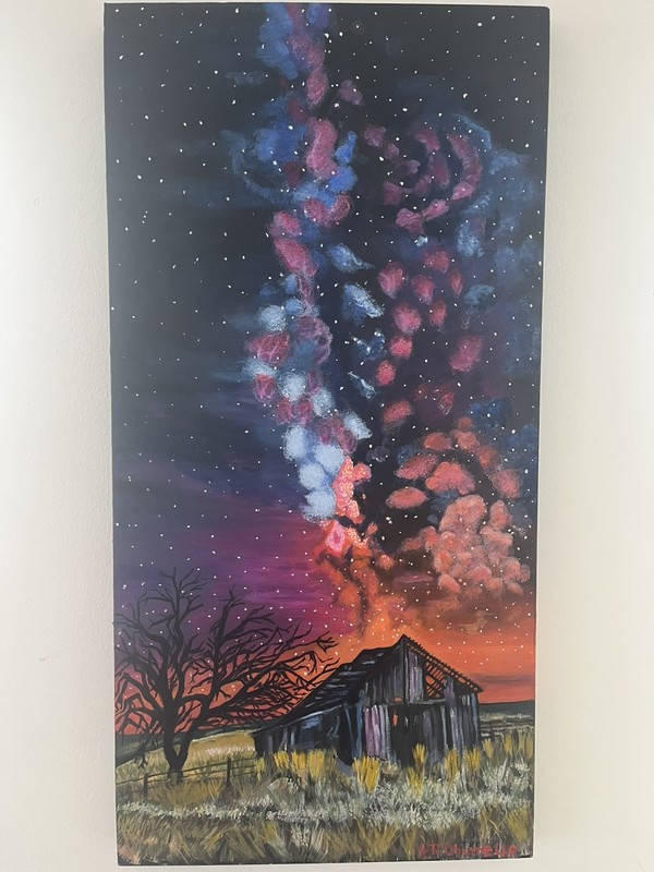 Handmade Painting With Acrylic Paint on Canvas. Sign By Artist.