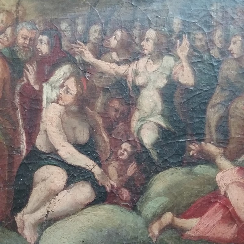 ANTIQUE OLD MASTER OIL PAINTING RESURRECTION JESUS FEDERICO BAROCCI BIBLE 17TH C gallery