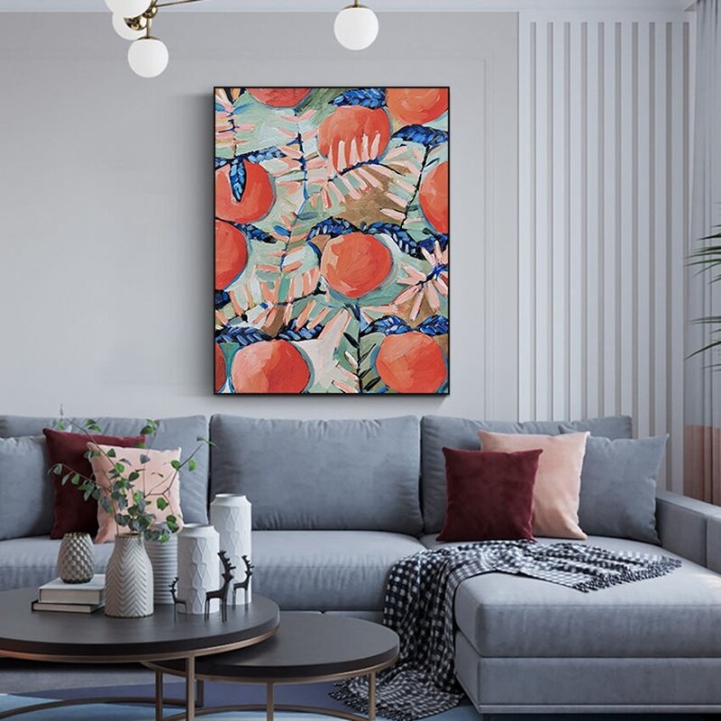 Abstract Image Handmade Canvas Oil Painting Frameless Pop Mural Home Decor gallery