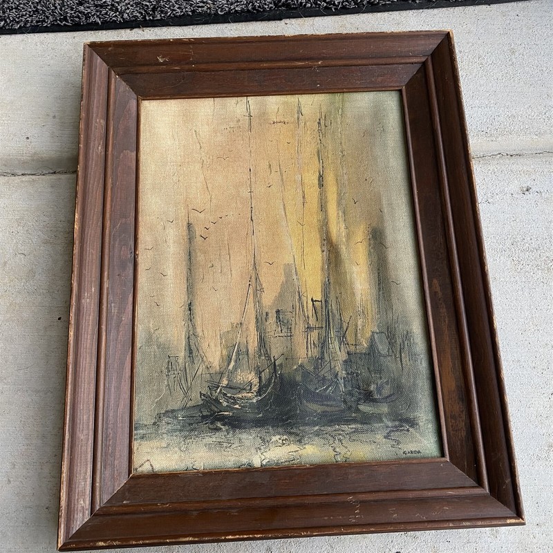 Danny Garcia Ships SailinTall Masts canvas painting print framed
