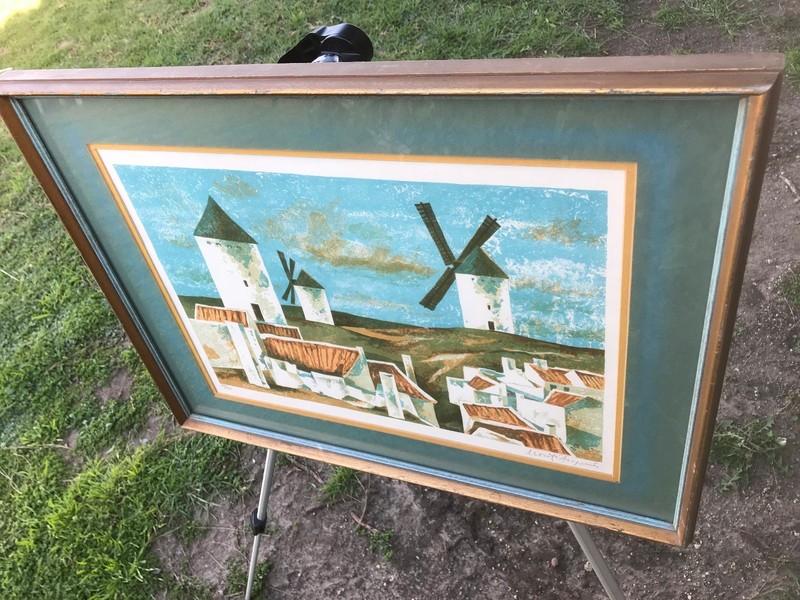 MORATO ARAGONES Vintage ABSTRACT CUBIST MODERN SURREALIST MID CENTURY SERIGRAPH gallery