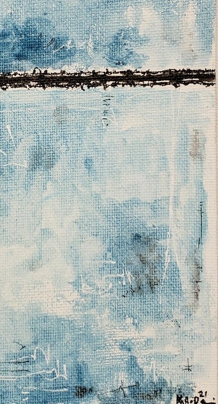 No.908 Original Abstract Urban Minimal Contemporary Painting By K.A.Davis gallery