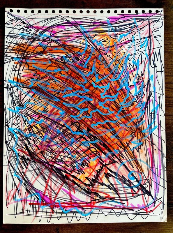 Graffiti Modern Abstract Art Painting Original Expressionist Cartoon Cubism