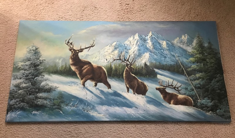 Robert Kennedy Abbett Original Oil On Canvas 24” by 48”