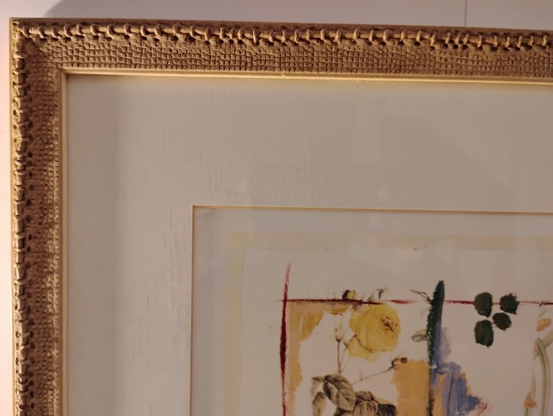 Flowers in Vase Still Life Original Watercolor Art Signed By The Artist Framed. gallery