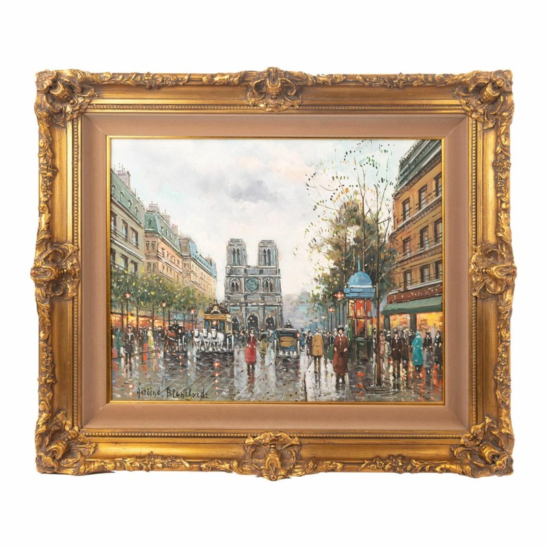 Original Oil on Canvas Signed Antoine Blanchard
