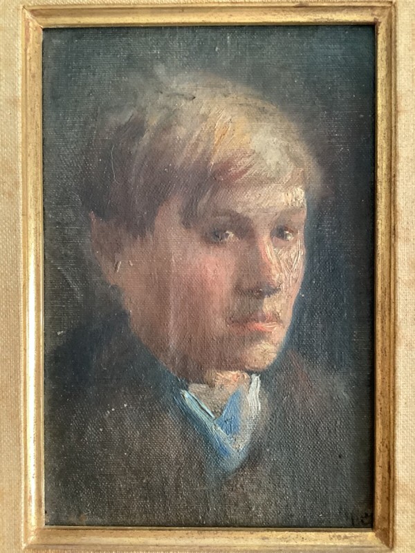 Edward HOPPER ? Self-Portrait Man Oil Canvas Painting C1906 gallery