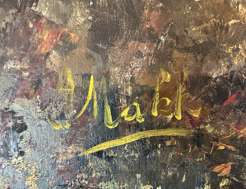 Americo Makk Original Large Oil Painting “Wild Horses” Signed The Laky Galleries gallery