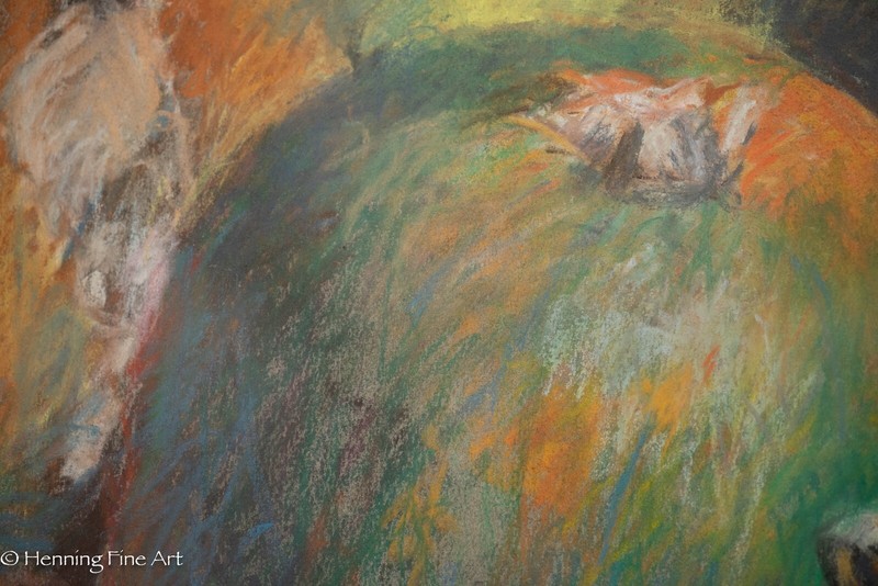 Beautiful Helen Fleck Pastel Painting Pumpkin Still Life New Hope, Rare & FINE! gallery
