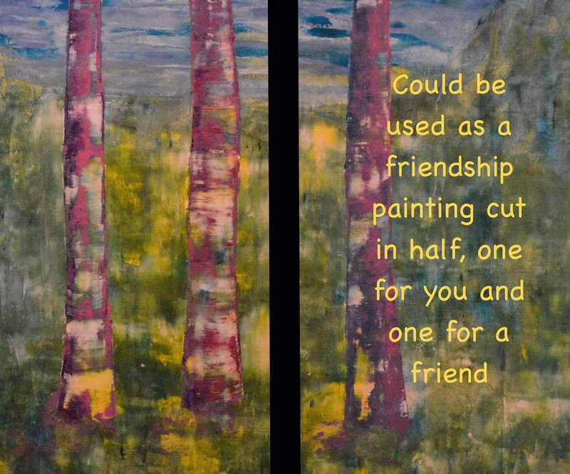 Mark Little original￼ canvas￼￼￼ Painting 81” X 62” XL (6ft. 9in)Abstract Landsca gallery