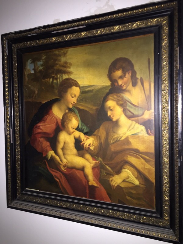 Italian Antique Beautiful Painting on canvas 18 Century
