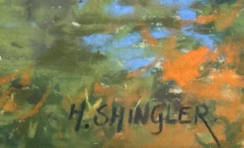 Howard Shingler Views Across the Scottish Borders a Pair Pastel Paintings c1980s gallery