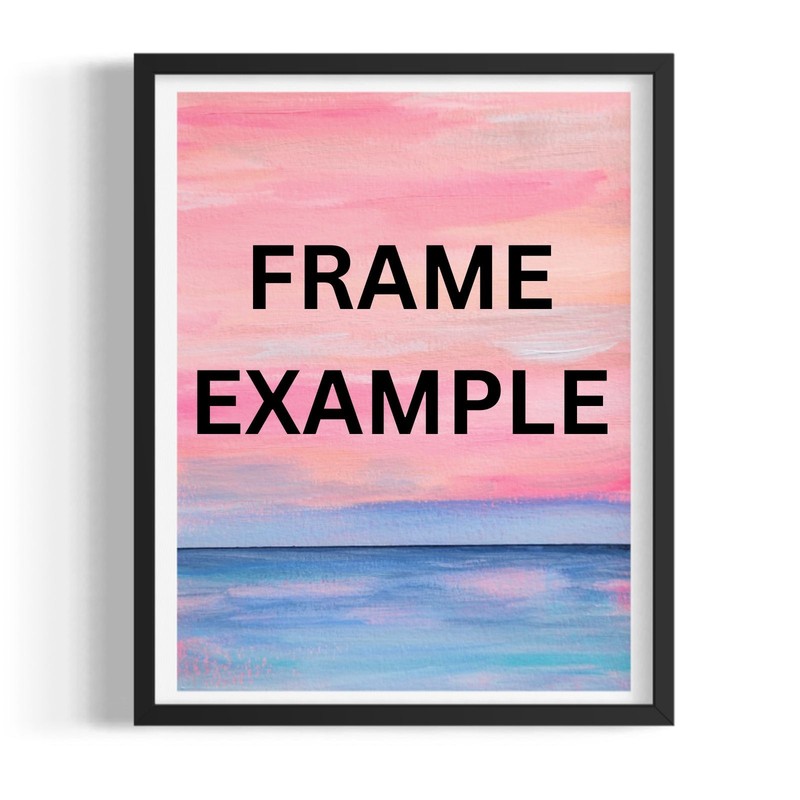 Abstract Ocean Sunset Expressionism Painting 9x12 Original Signed Paper gallery