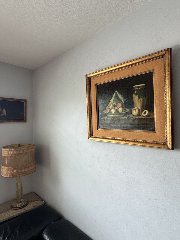 IMPORTANT ANTIQUE EUROPEAN MODERN STILL LIFE OIL PAINTING OLD REALISM 1930s gallery
