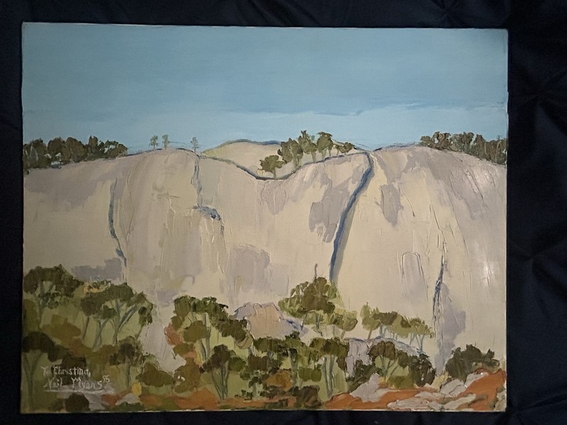 Neil Myers Signed Original Oil Painting Canvas Landscape Stone Mountain listed
