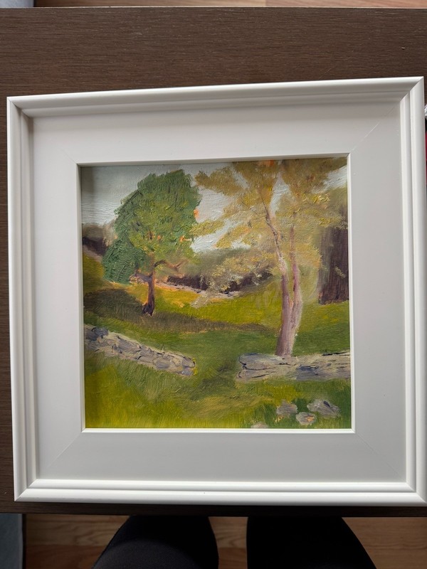Oil painting- “Weir Farm” National Historical Park Site, 25” X 15” Framed