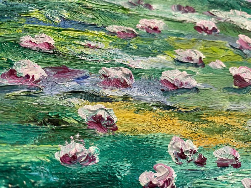 IMPRESSIONIST ART Claude Monet Painting - water lilies gallery