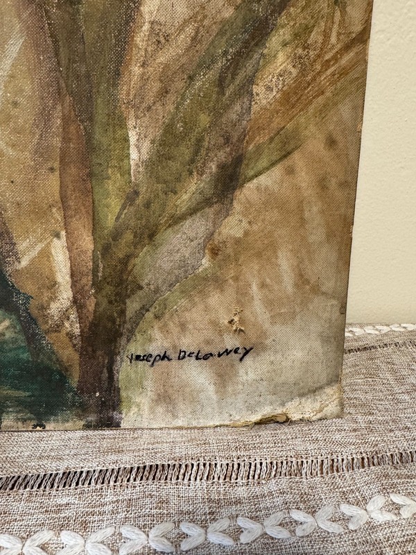 Joseph Delaney Painting Untitled Figure 1950 25 x 30 in Guaranteed w Provenance gallery