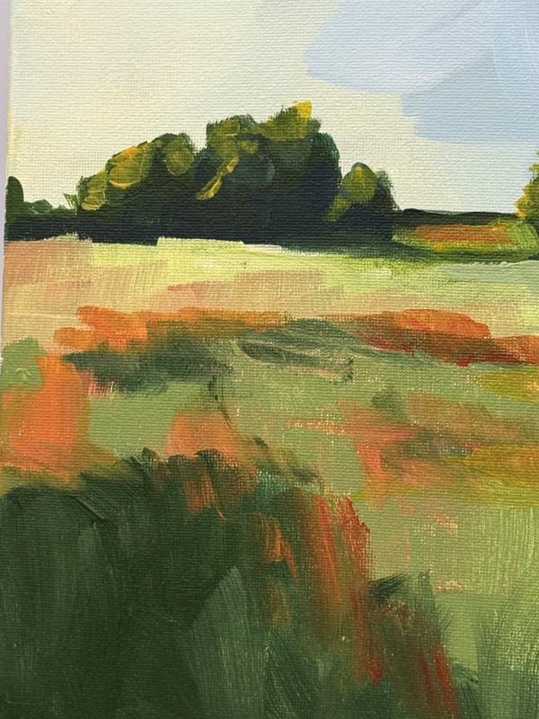 R Stevens Original Acrylic Landscape Painting 11x14 gallery