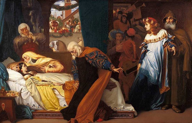 stunning oil painting handpainted on canvas- Juliet’s Fake Death