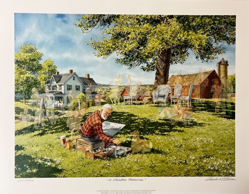 CHARLES L. PETERSON – A PAINTER’S MEMORIES – COLLECTOR S/N LITHOGRAPH w/COA