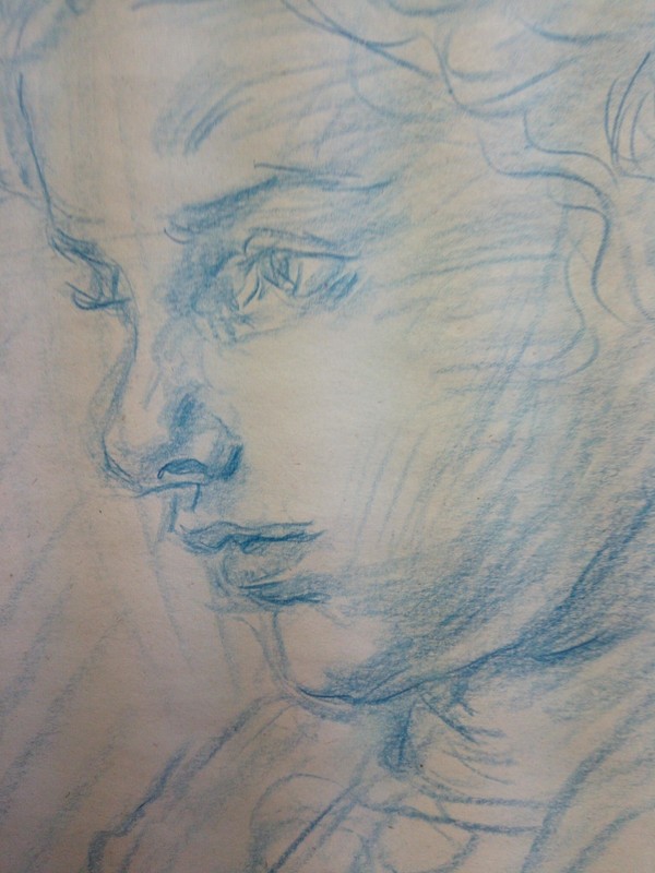 Sketch of a child (original oil painting) gallery