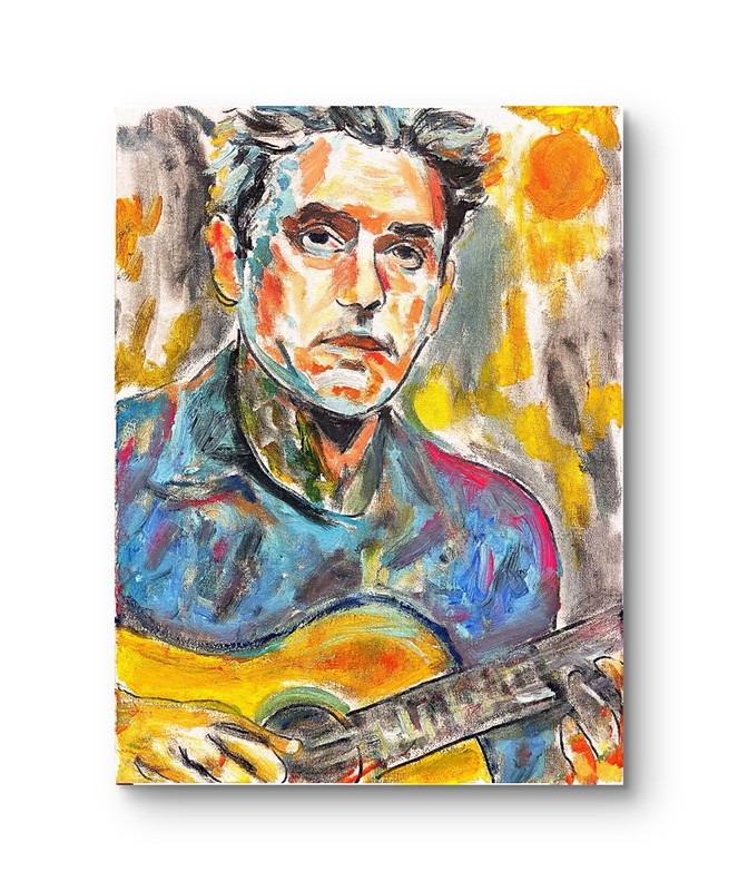 12x16 “John Mayer”NeoExpressionism Impressionism Handmade Unique Colorful Art gallery