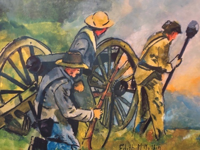 Edith McMullen ON THE BLUE RIDGE IN VIRGINIA CIVIL WAR Watercolor on Paper NEW gallery