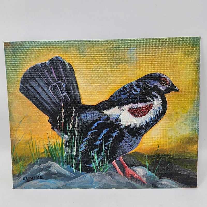 Estate Owned Hobby Artist Acrylic Bird Painting 8×10 Signed Sumiko You Pick