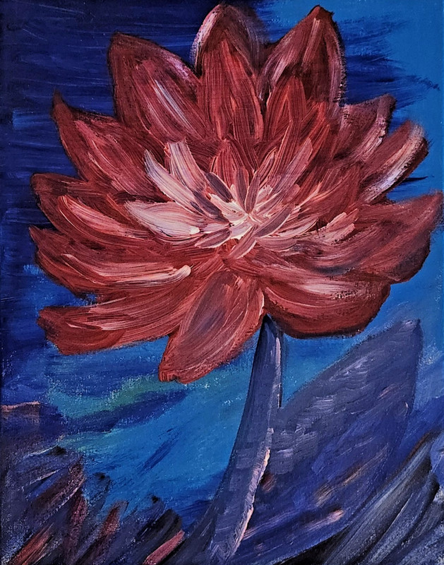 Contemporary Expressionist Original Painting 11×14 Canvas