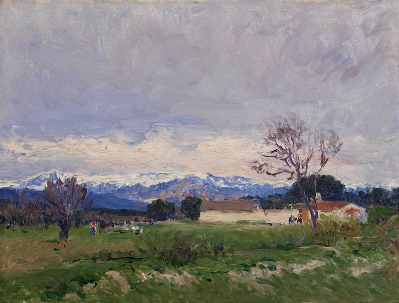 Ｏｉｌ　ｐａｉｎｔｉｎｇ aureliano de beruete y moret – Paisaje del Pardo Landscape of Pardo