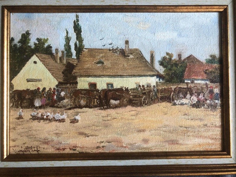 Laszlo Neogrady ( 1896-1962 ) – Picture of village life