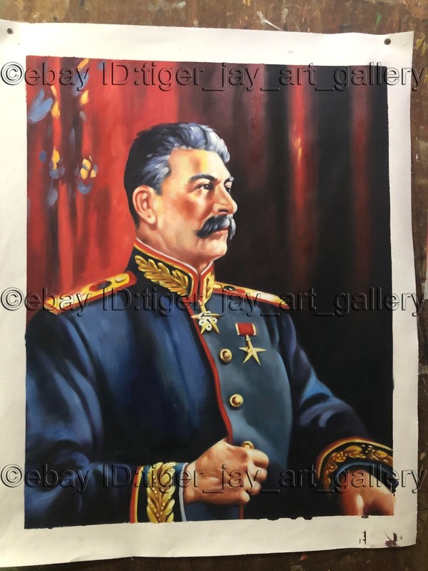Marshal Russia Soviet Union RED Communist Socialist USSR Leader Artwork Painting