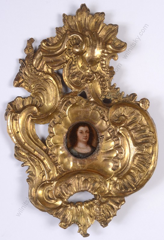 «Baroque portrait», Dutch, 17th century oil miniature (Troppau Exhibition)