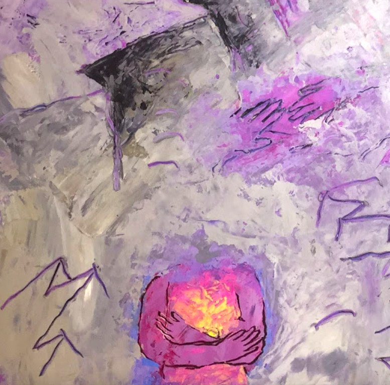 LOUISA CHASE PAINTING- NE0-EXPRESSIONIST-1982 SIGNED- 53"w-in MOMA/MET/WHITNEY gallery
