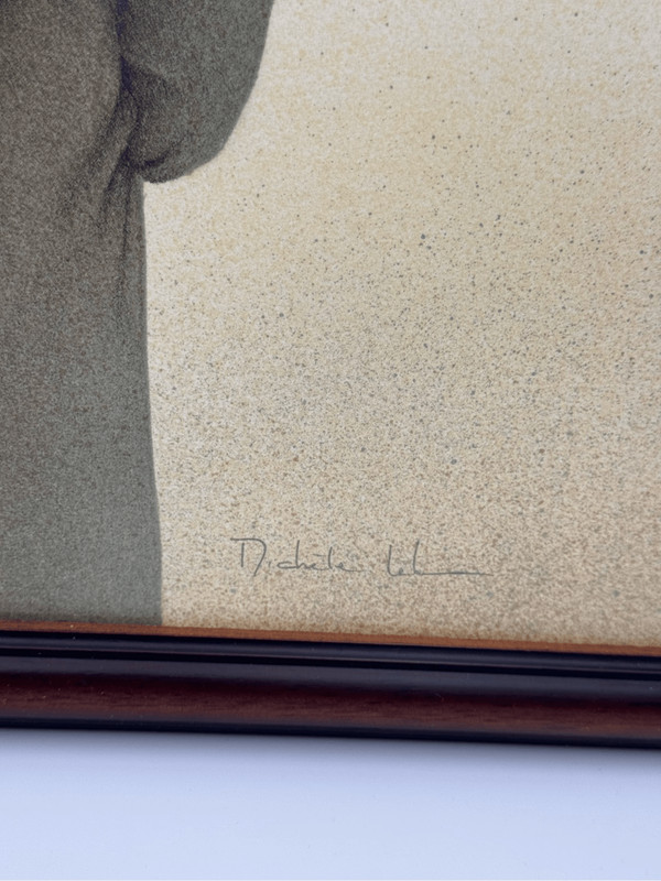 Framed Lithograph Artwork Tenderness” by Michele Lehmann, Signed and Numbered gallery