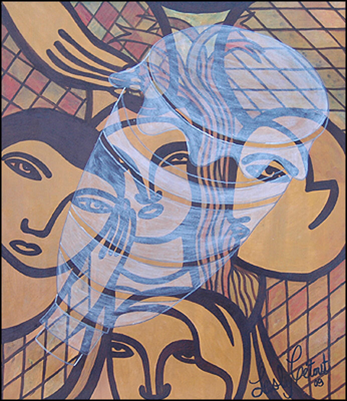 Haitian Art – Listen to the Drum by Lesly Cetout 20 x 24