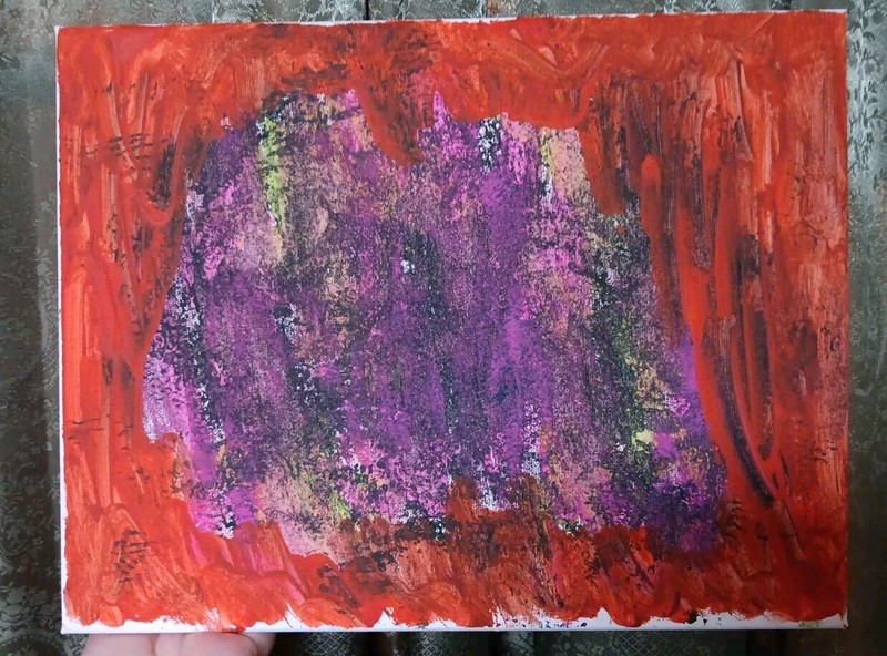 Vintage Painting Contemporary Abstract Art Informel Mixed Media Signed Tachisme gallery