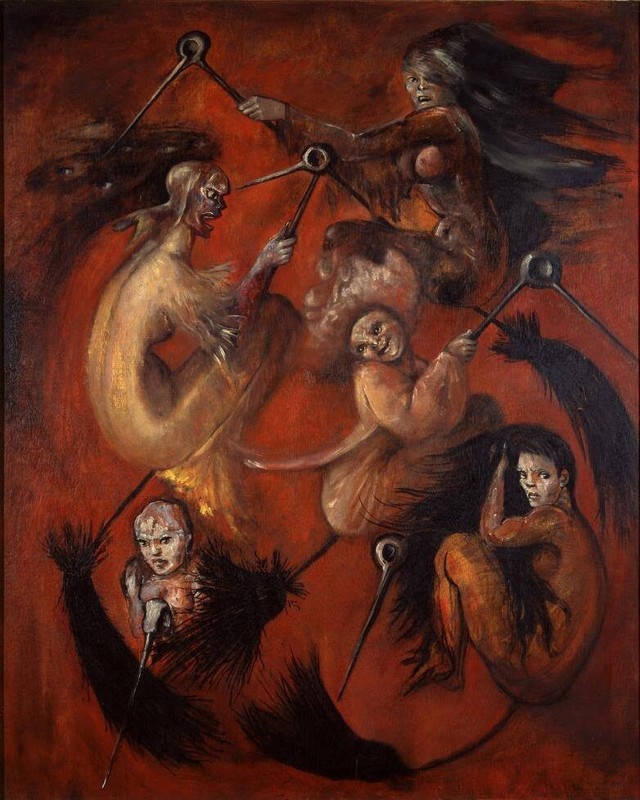 LEONOR FINI OIL PAINTING SIGNED..
