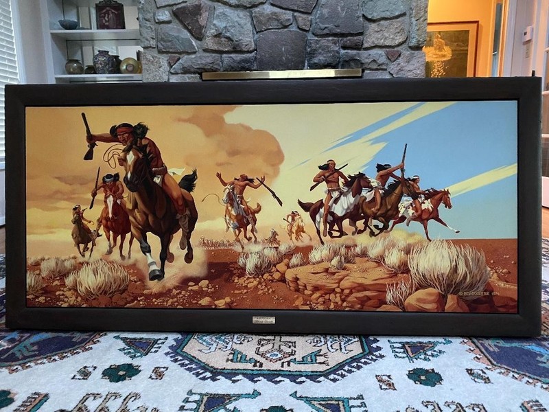 Original Bev Doolittle Acrylic Painting «HOT PURSUIT»