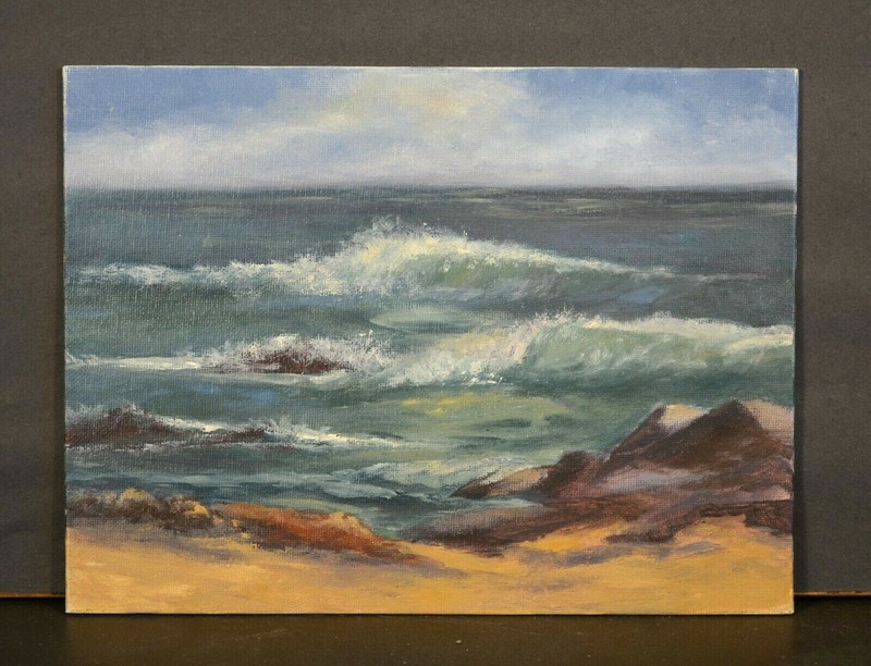 Impressionist Oil Painting - Aliso Beach Laguna California - Cyndi Thau