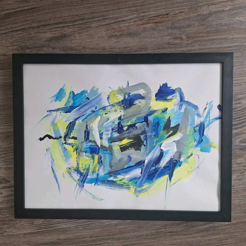 9×12 MODERNISM Minimalism Abstract Original Acrylic painting