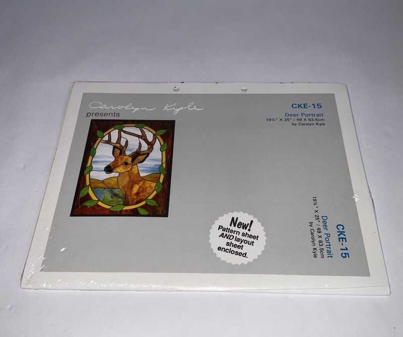 CKE 15 - Deer Portrait 19 1/4 x 25 BY CAROLINE KYLE 1985 Pattern & Layout Sheet