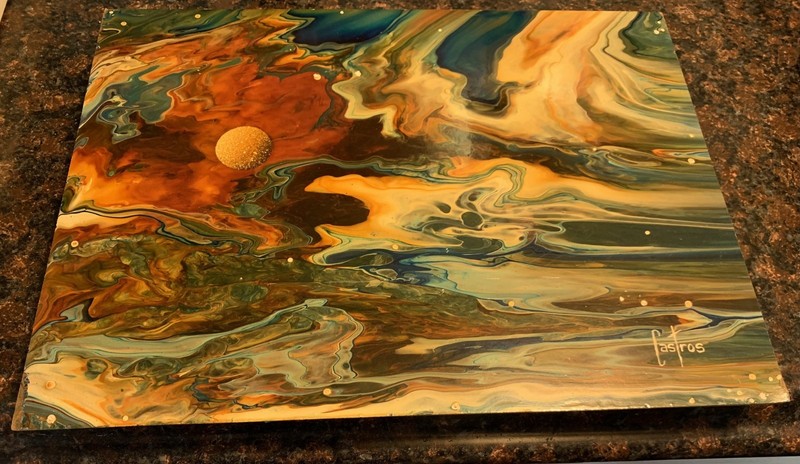 Rare (really!) CASTROS Mexican school of Abstract Expressionism Mid Century