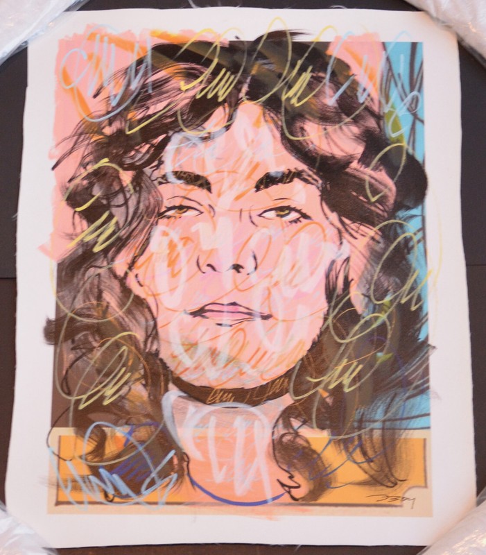 Hand Signed by Dillon Boy, 1/1 Original “Robert Plant”, 2015. With COA.