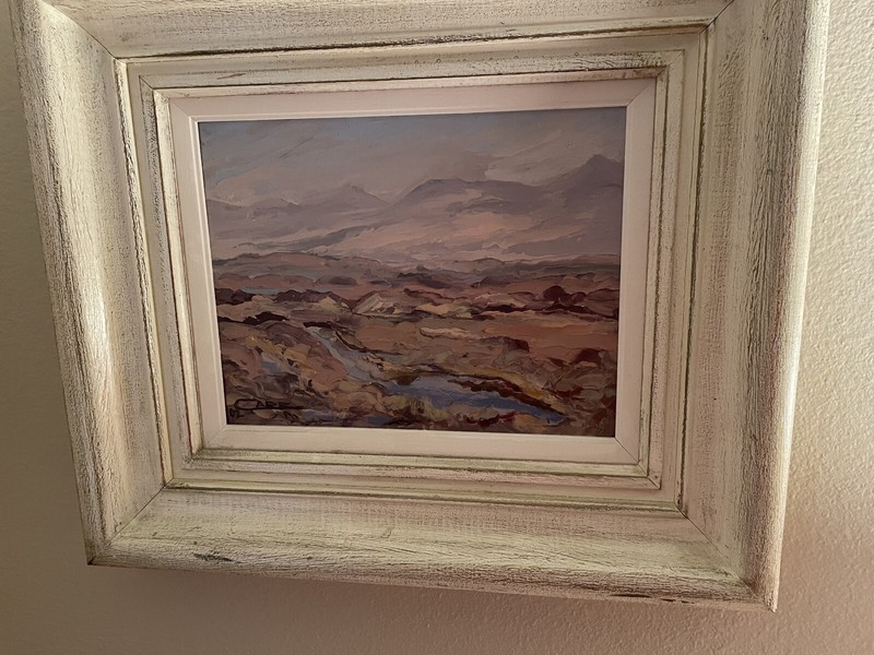 Original Oil by Rosemary Carr ROI titled «Veiled in Mist, Roundstone Bog»